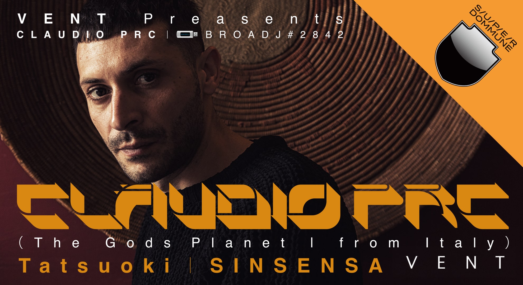 VENT Preasents「CLAUDIO PRC｜BROADJ#2842」